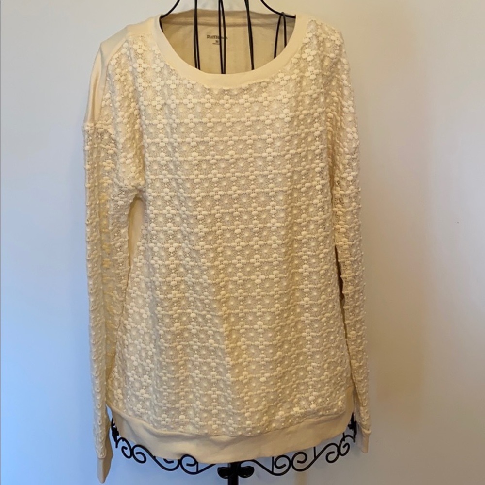Textured front sweatshirt